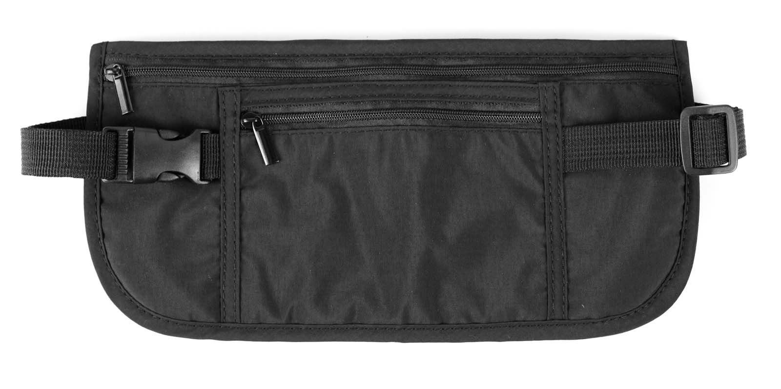 Traveller Bauchtasche T19212101 Geldgürtel Double Pocket Money Belt schwarz (1-tlg)