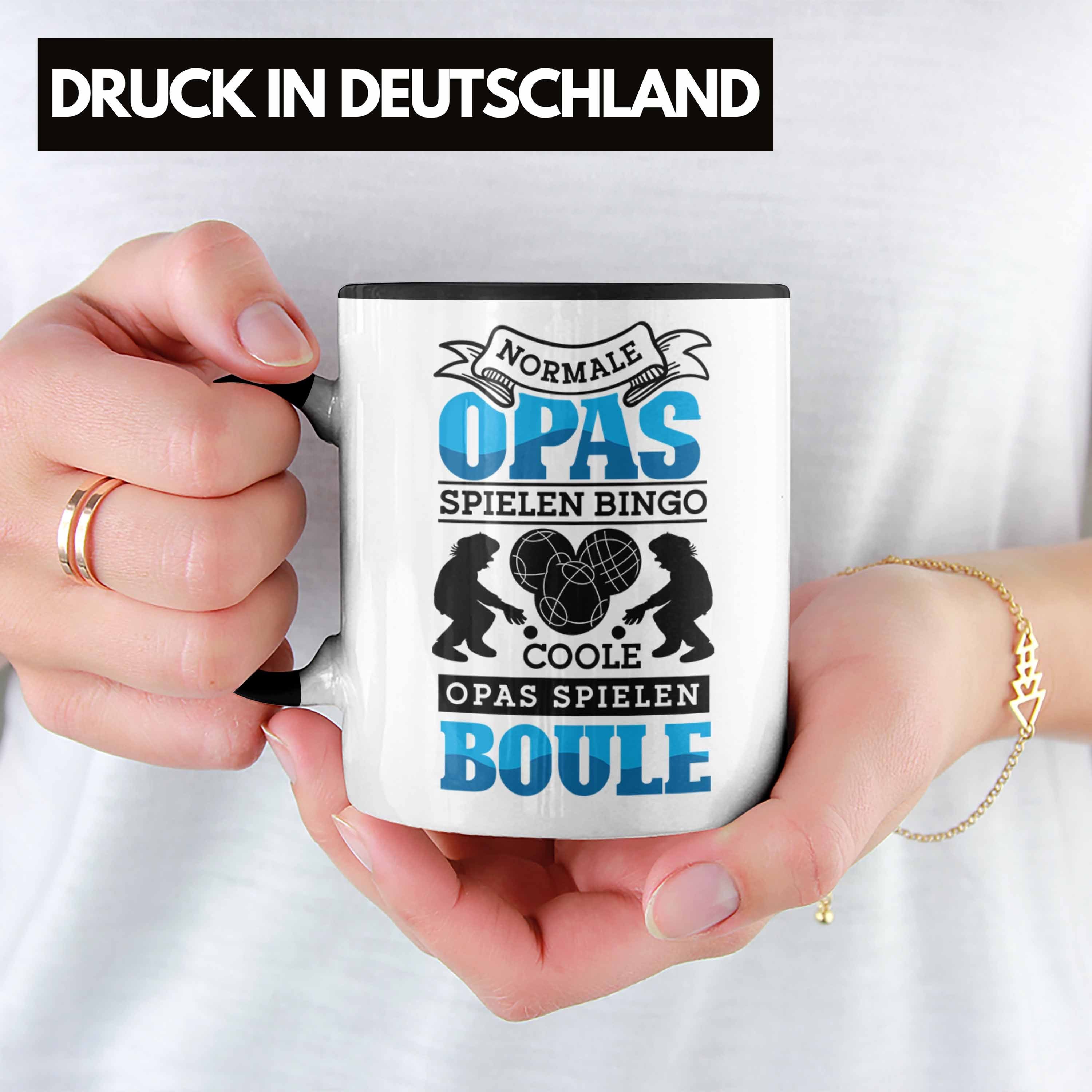 Spruch Boule Boule Boule-Spieler Opa Geschenk Schwarz Spiel Geschenkidee Trendation Tasse Tasse