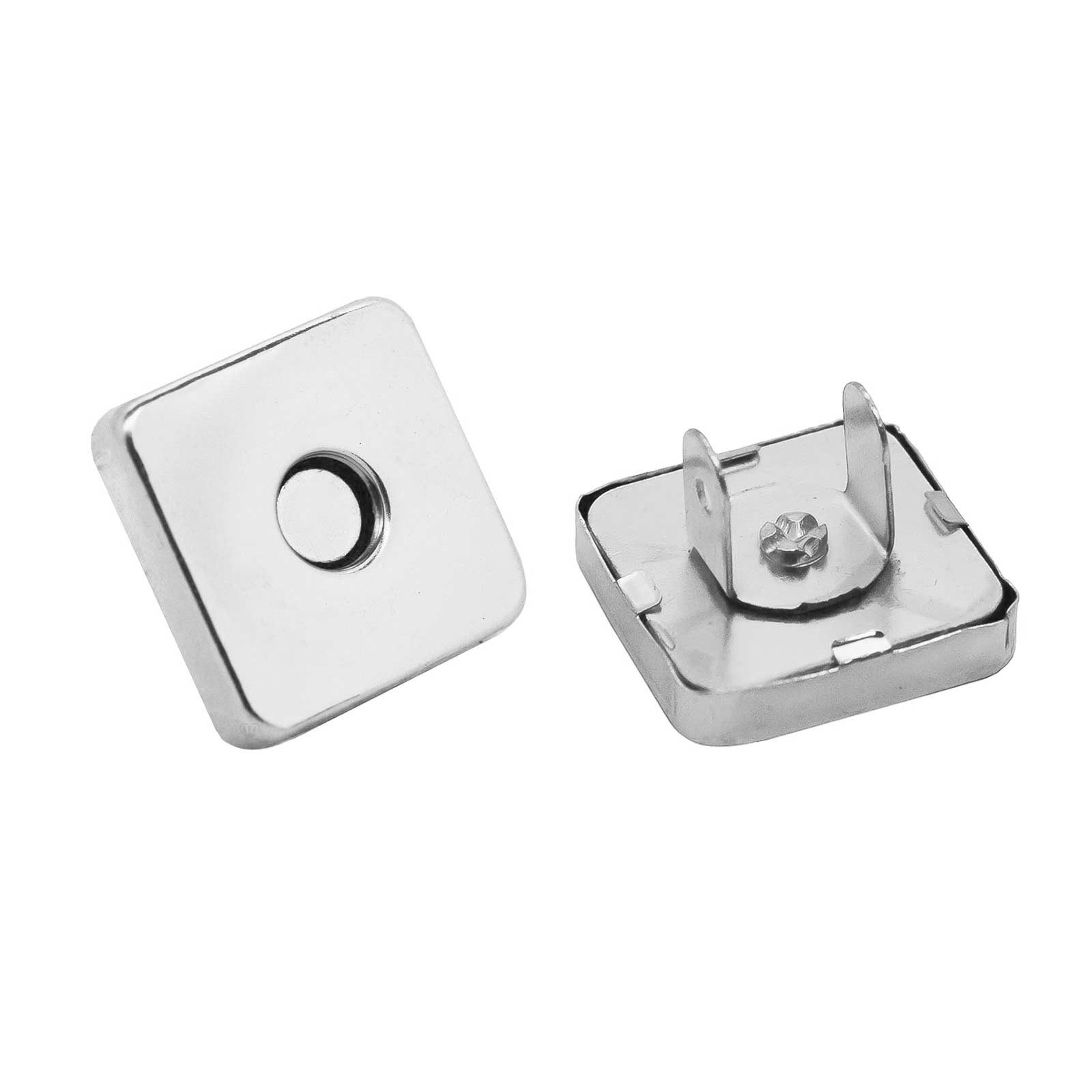 maDDma 5 Magnet-Verschlüsse 18x18mm Farbwahl - Taschen Schloss Verschluss Gurtstecker (5er Set)