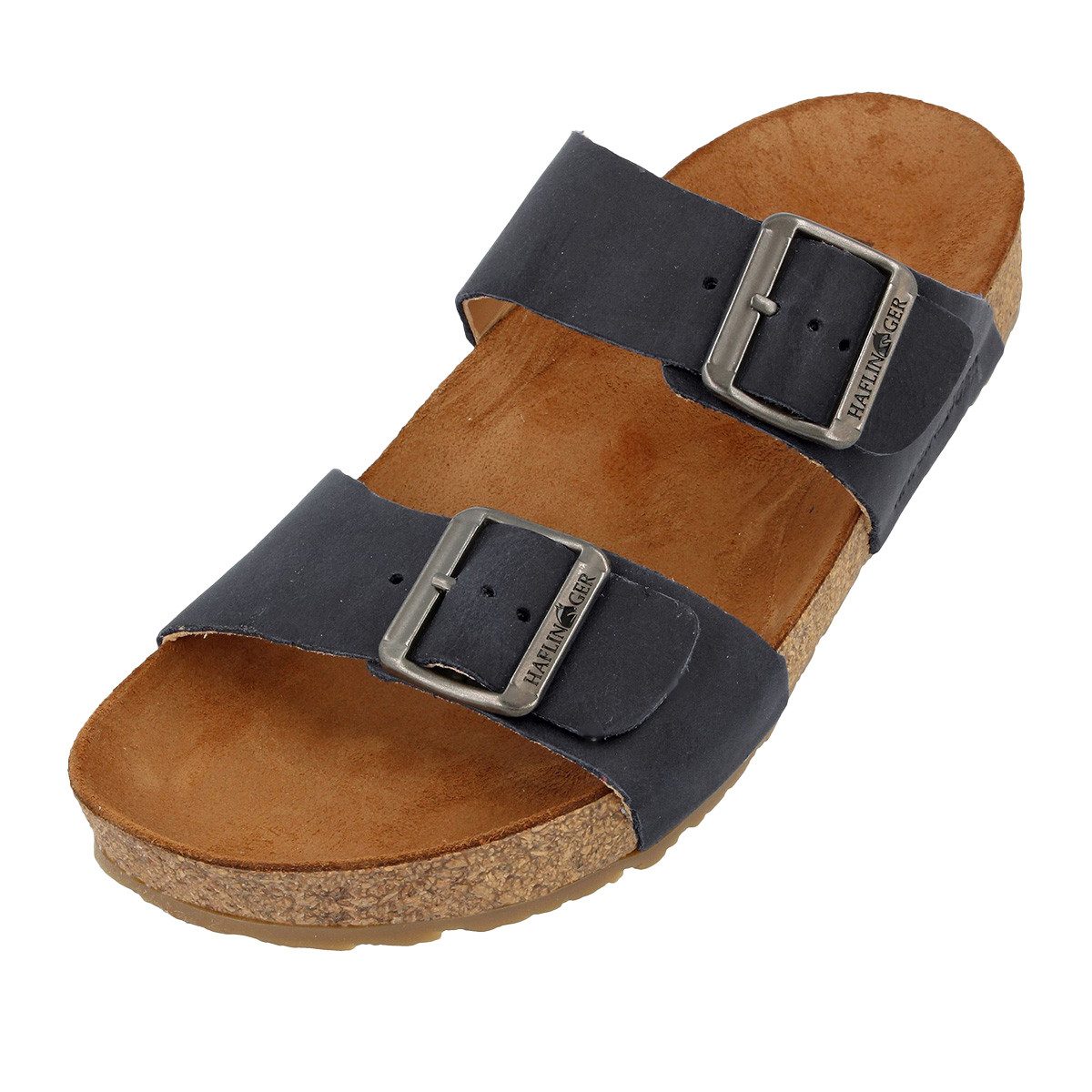 Haflinger Bio Andrea Pantolette (1-tlg) Pantoletten - Anatomisch geformtes Fußbett, Hochwertiges Rindsleder