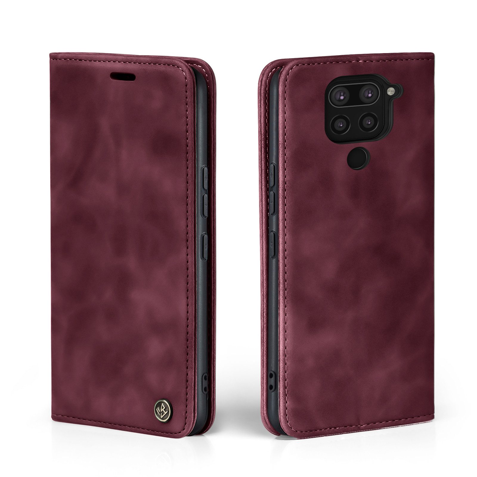 Tec-Expert Handyhülle Tasche Hülle für Xiaomi Redmi Note 9 6.53 Zoll, 6.53, Cover Klapphülle Case mit Kartenfach Fliphülle aufstellbar