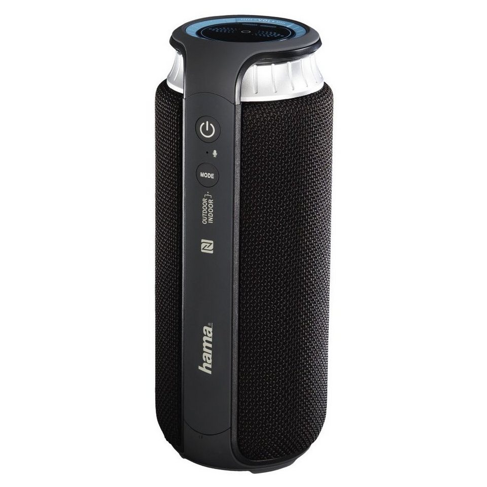 Hama Soundcup-L - Bluetooth Lautsprecher - schwarz/silber Bluetooth- Lautsprecher