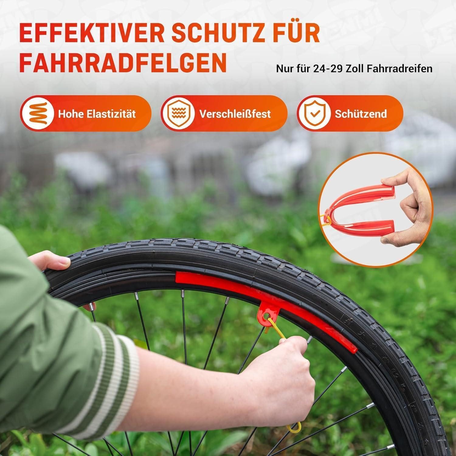 LuxusKollektion Fahrradreifenheber Reifenheber Fahrradreifen Metall 2 Stück Reifenheber mit Felgenschutz