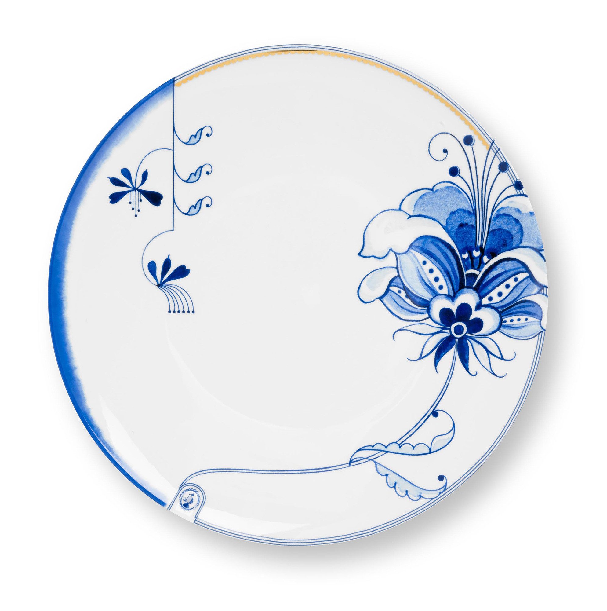 PiP Studio Geschirr Pip Studio Platzteller Pip & The Blue Bird, weiss