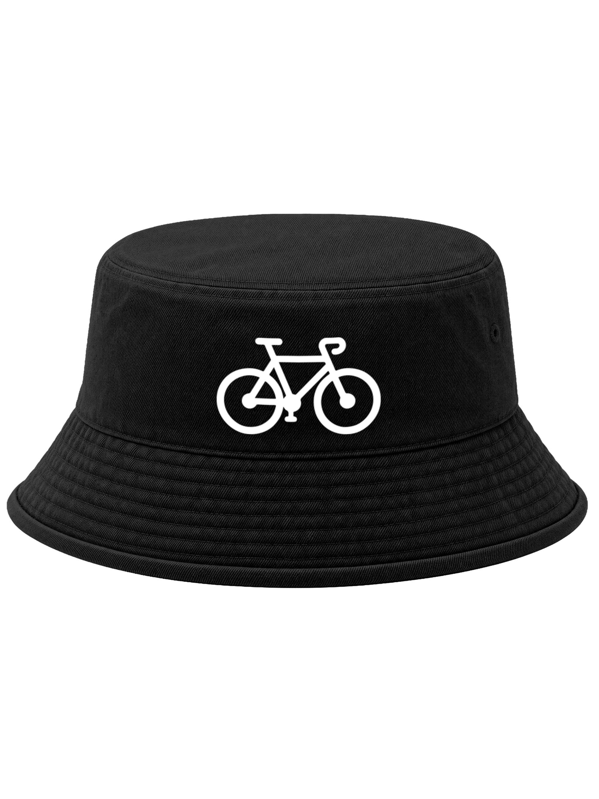 Neverless Fischerhut Anglerhut mit Print Fahrrad Bucket Hat Baumwolle Neverless®