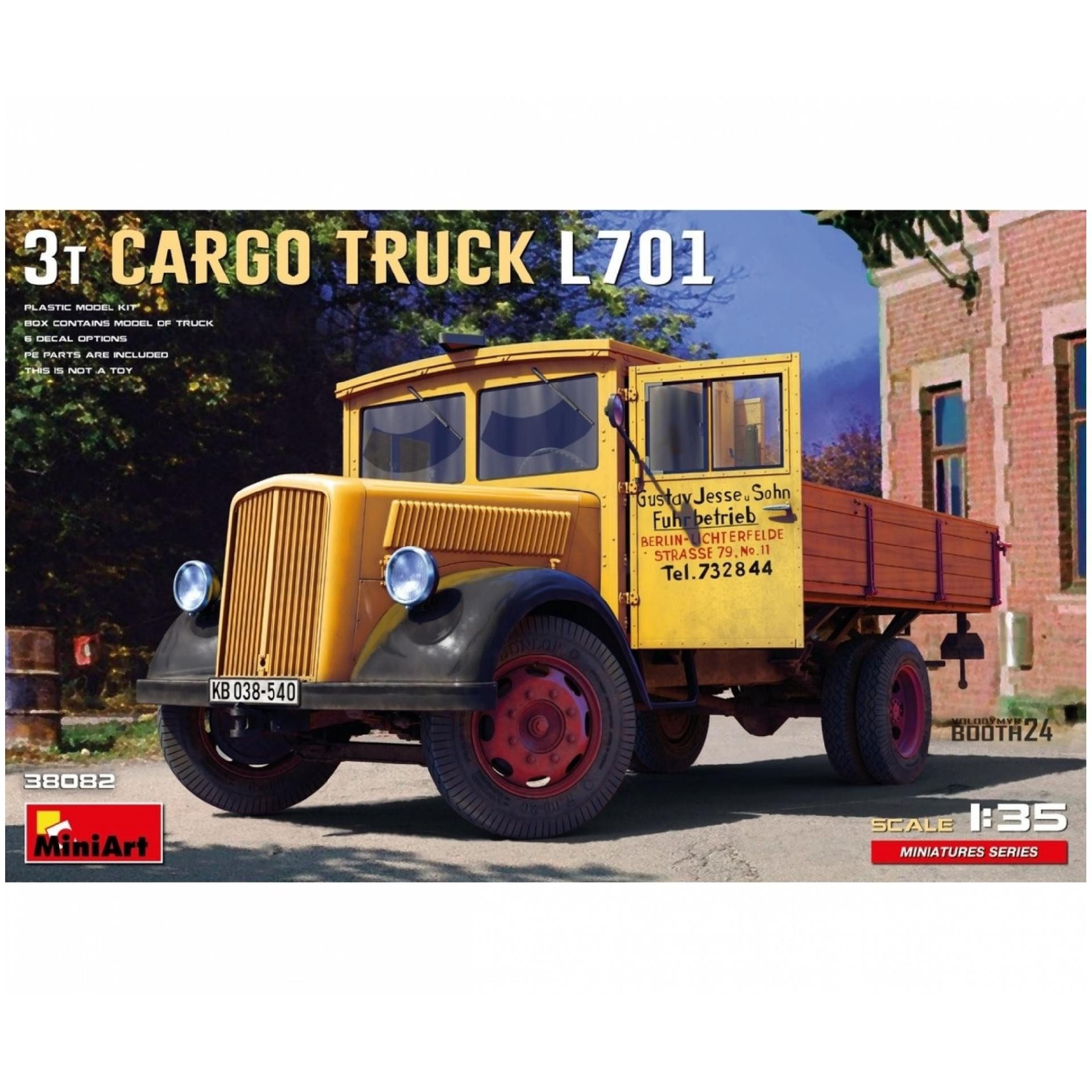 MiniArt Modellbausatz 3T CARGO TRUCK L701 / 1:35, Maßstab 1:35