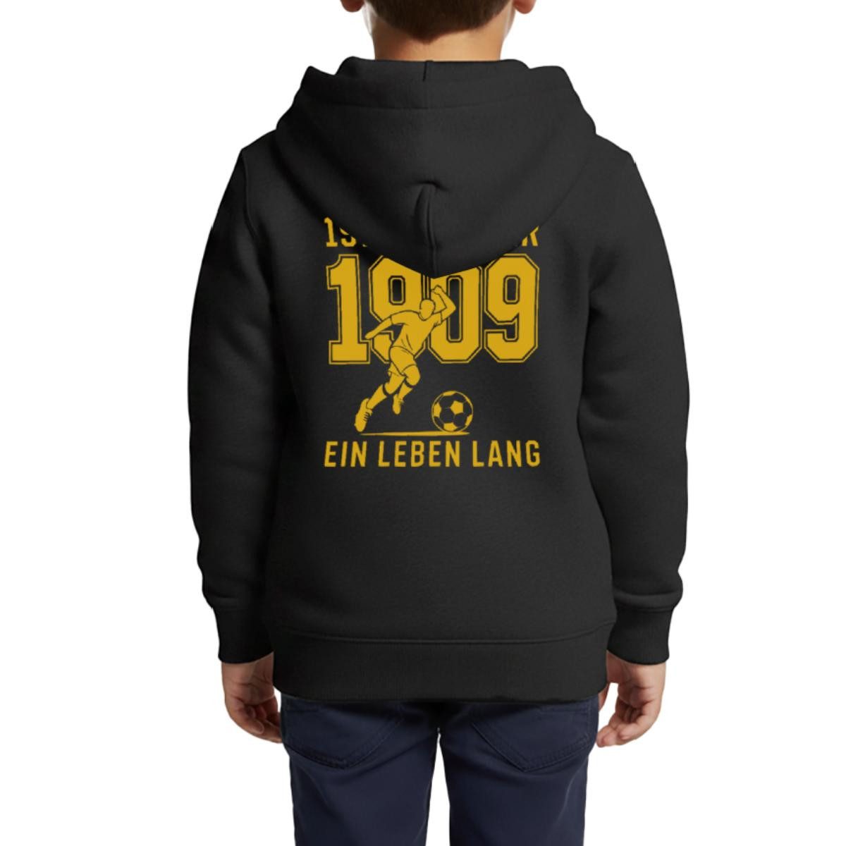 Spreadshirt Sweatjacke Dortmund Gründung 1909 Ein Leben Lang Kinder Premium Organic Zip Hoodi (1-tlg)