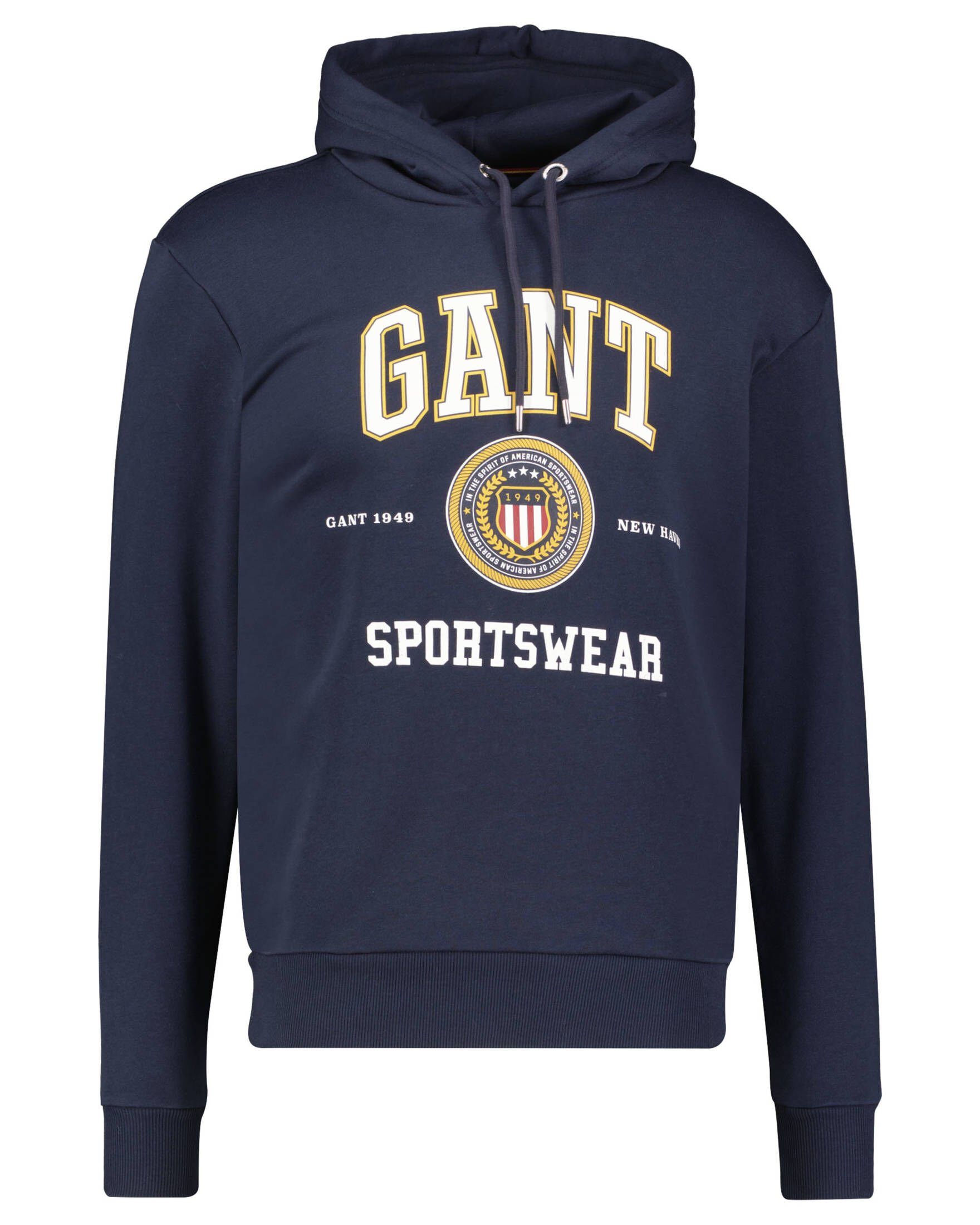 Gant Sweatshirt Herren Hoodie D1 GANT CREST SHIELD (1-tlg) 433 EVENING BLU