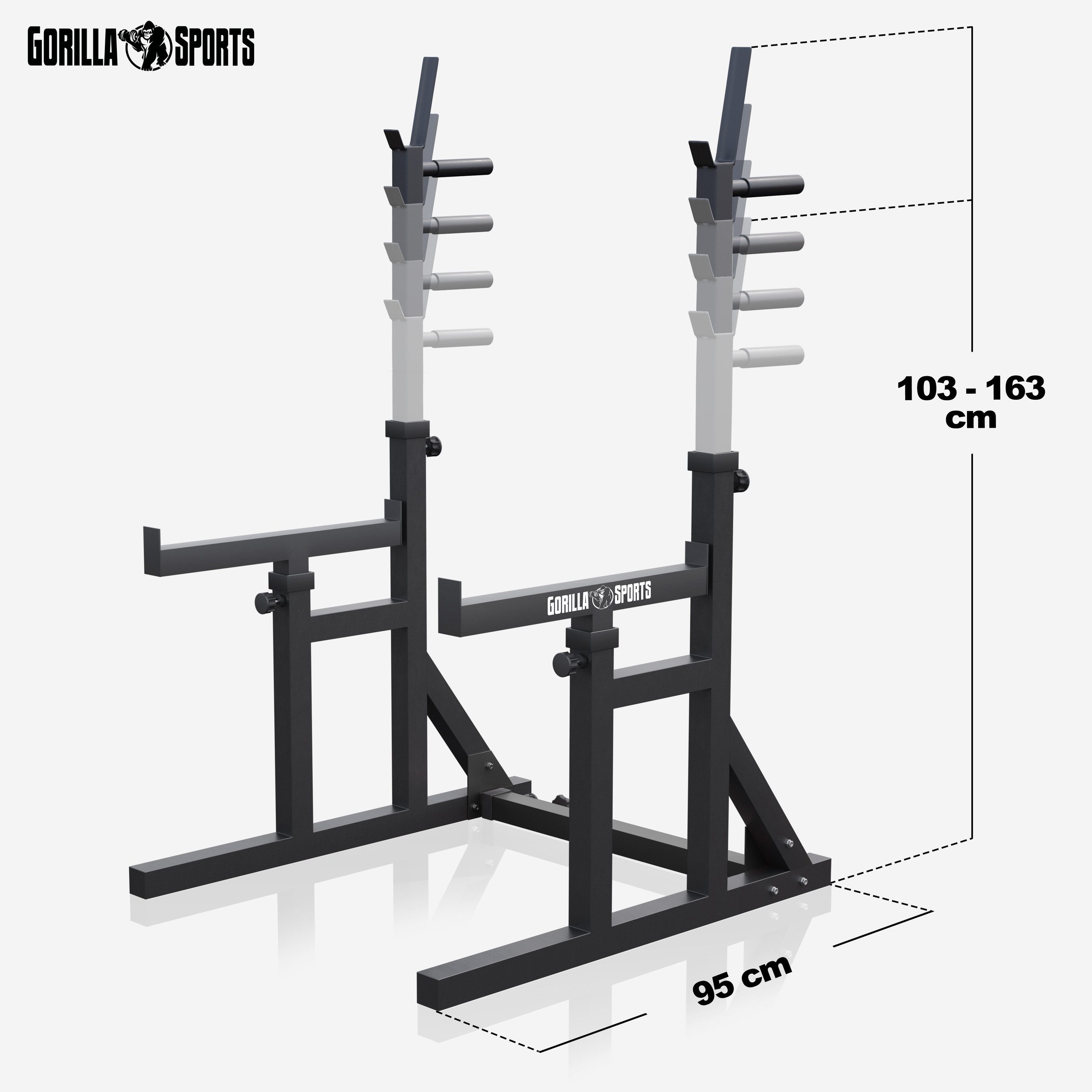 GORILLA SPORTS Trainingsstation Multi Squat Rack verstellbar