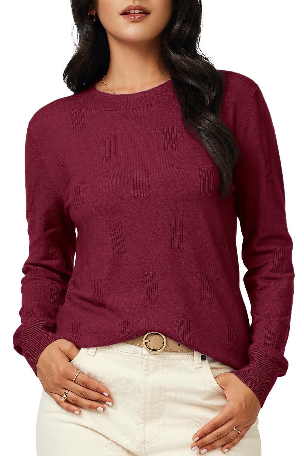 Arach&Cloz Strickpullover Pullover, langärmlig, Rundhalsausschnitt, warm el günstig online kaufen