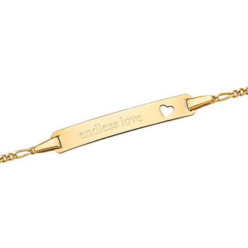 Unique Goldarmband Unique Armband 585er Gold Herzprägung ID1026-G