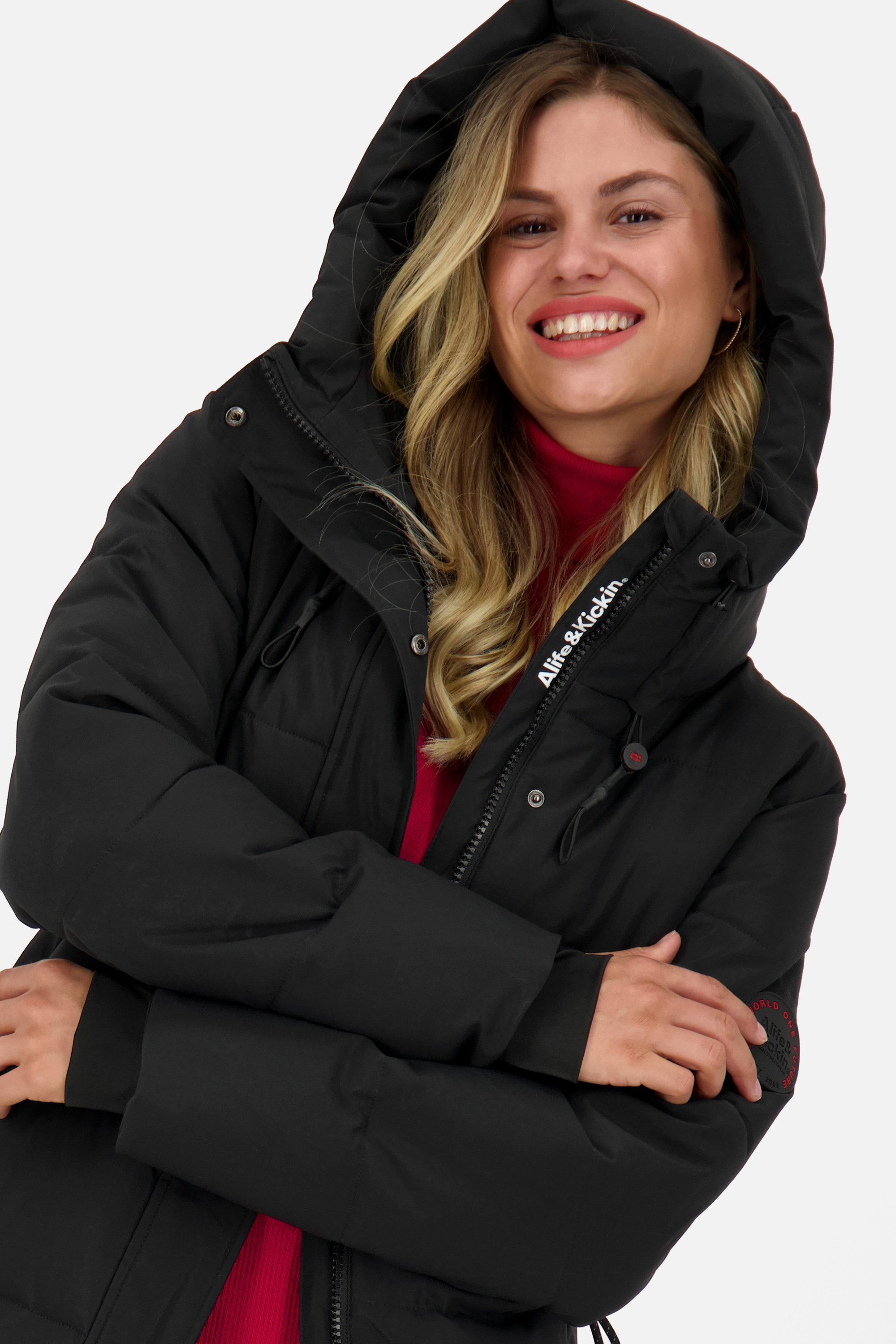 Alife & Kickin Winterjacke Katja Steppjacke, Winterjacke mit Kapuze