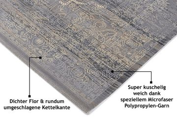 Teppich WAVE KONTURA, Musterring, rechteckig, Höhe: 10 mm, ideal für Wohnzimmer, Wintergarten oder Küche