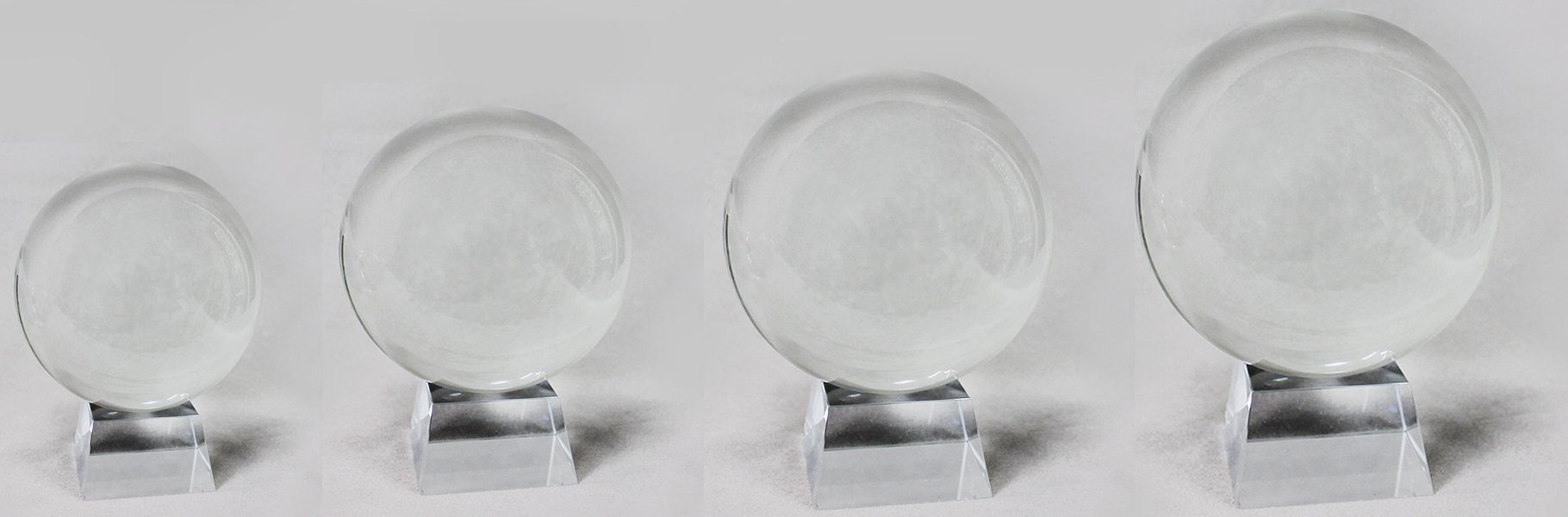 Yudu Dekokugel Kristallkugel Wahrsager Glaskugel mit Ständer transparent – Bild 5 von 5