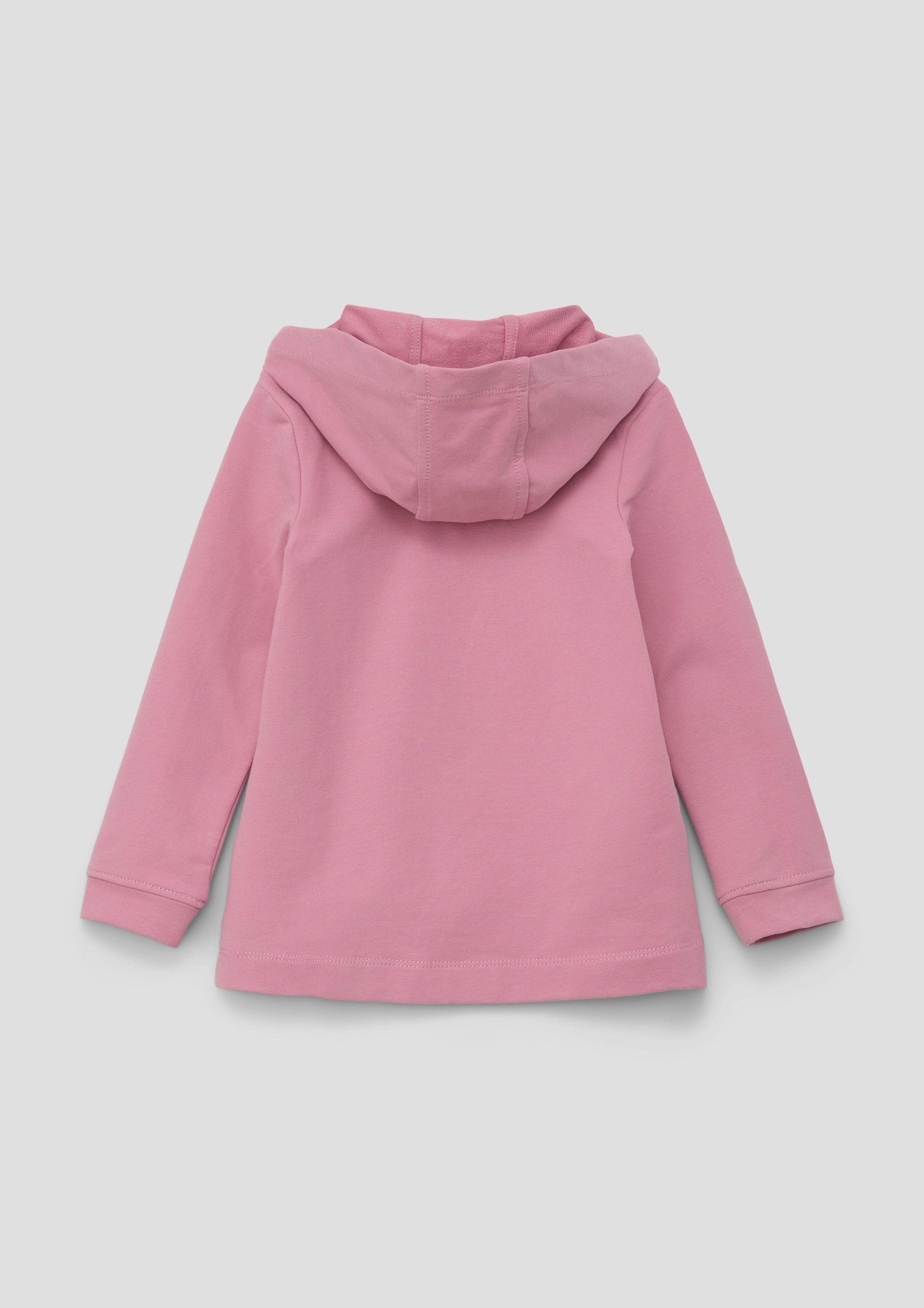 s.Oliver mit Sweatshirt Layering Layering-Detail Sweatshirt rosa