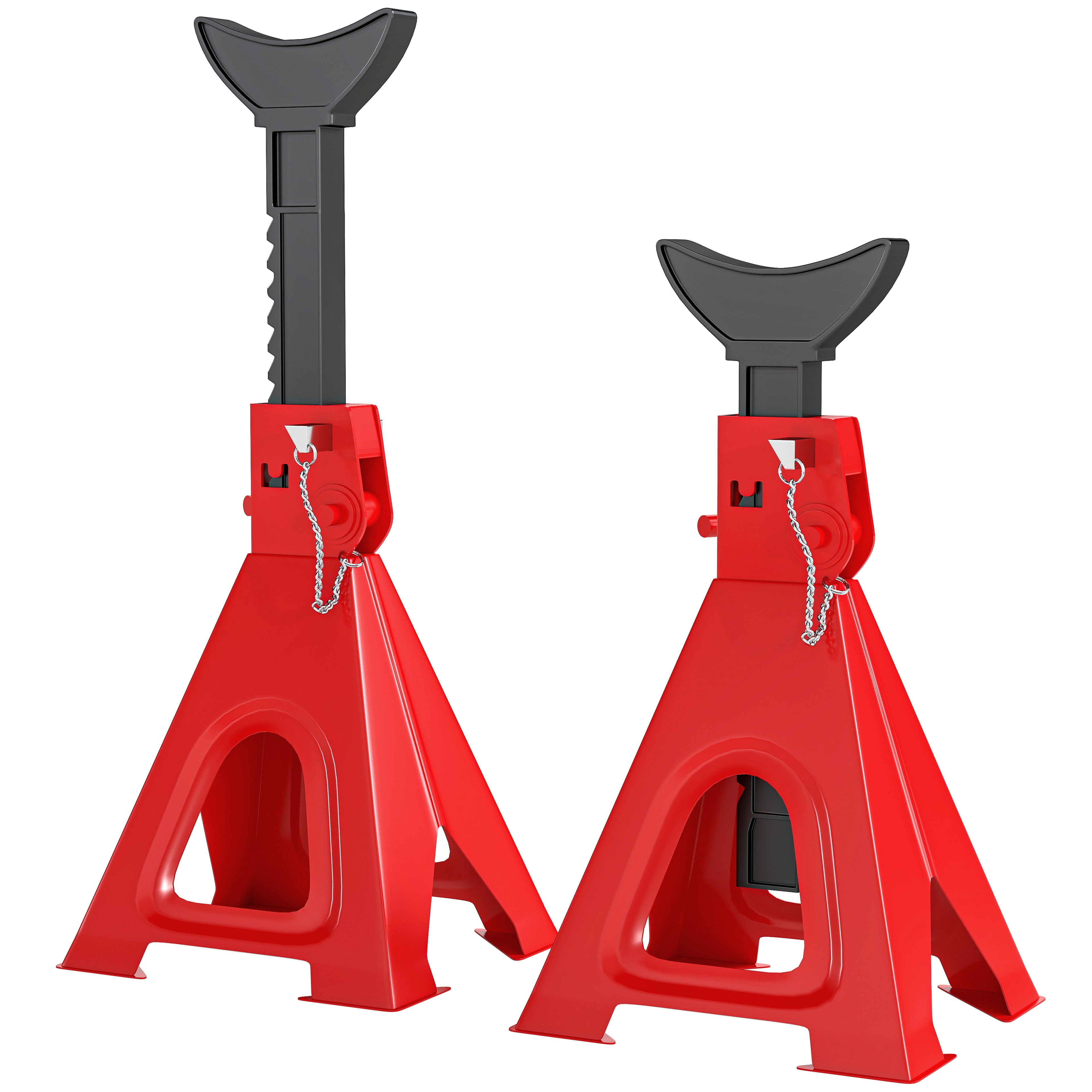 Unterstellbock 2× Unterstellbock 6 t Traglast, höhenverstellbar mit Sicherungssplint