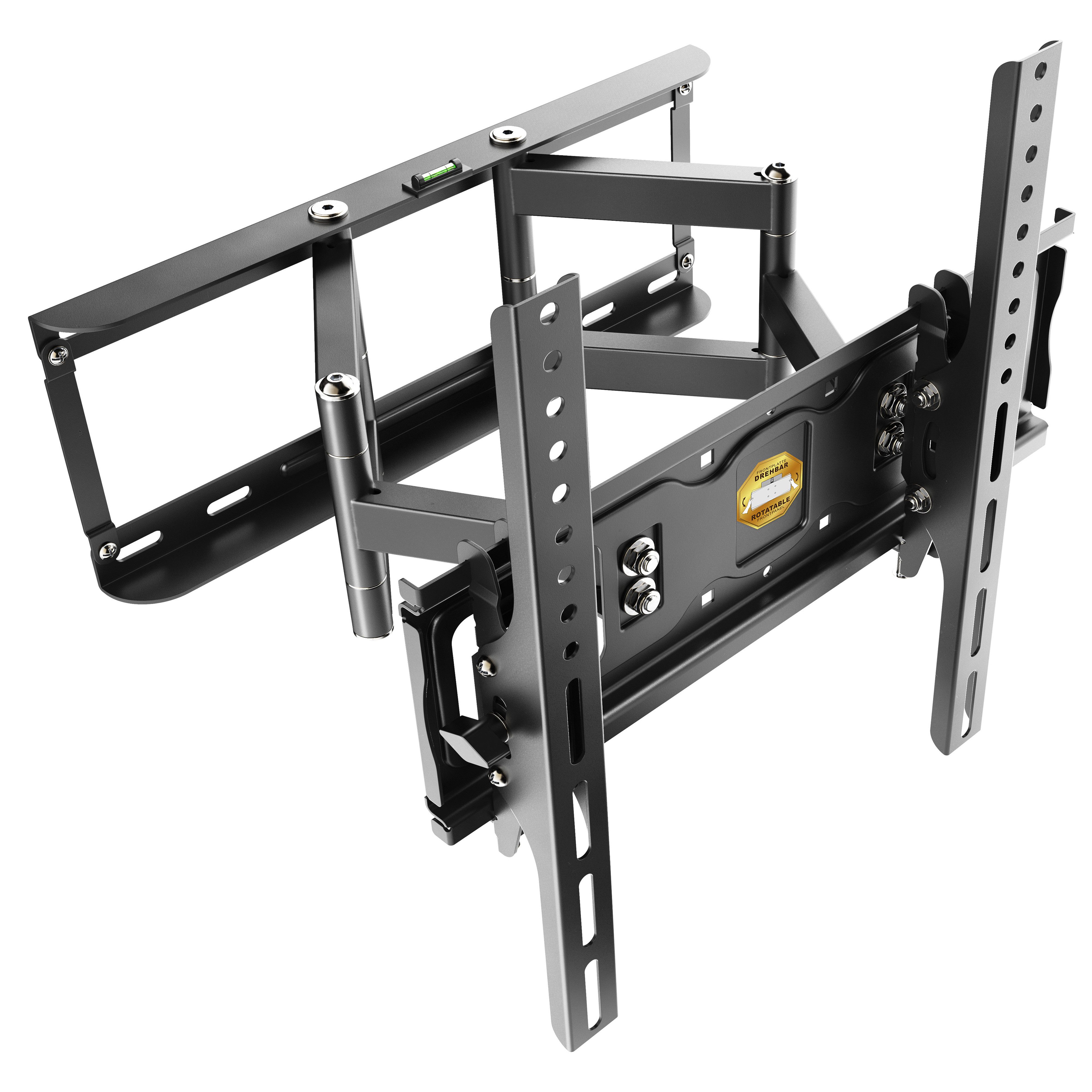 RICOO TV-Wandhalterung TV Monitor Wandhalterung 30"-65" mit Schwenk- und Neigefunktion S1144, (bis 65 Zoll, VESA 200x200 bis 400x400, 1-tlg., 60 Kg Tragkraft, für 30"-65" (76-165cm) Bildschirm Diagonale, bis 30° neigbar, bis 120°schwenkbar, ausziehbar Wand Halterung)