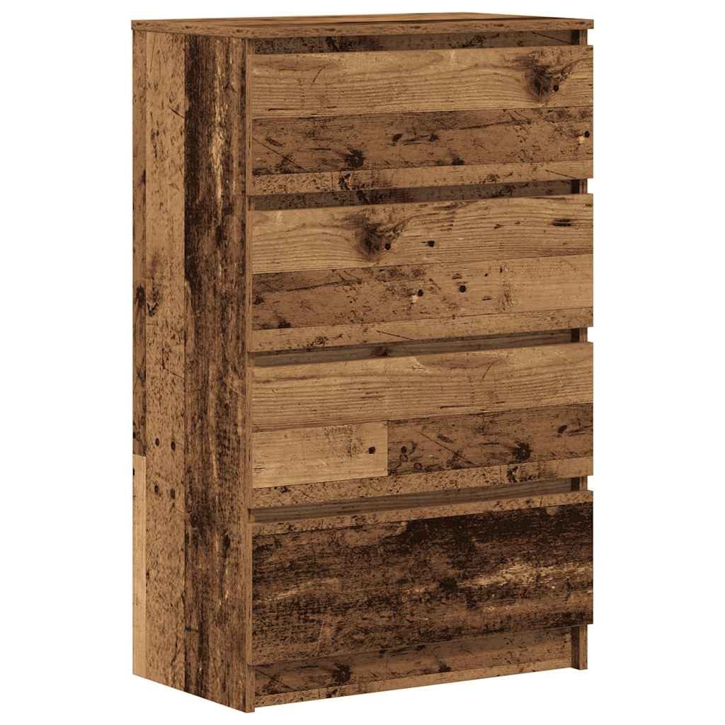 vidaXL Sideboard Sideboard Altholz-Optik 60x35x98,5 cm Holzwerkstoff (1 St)