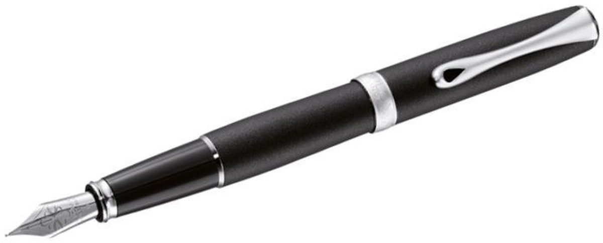 Füllfederhalter Füllhalter Excellence A2 lapis schwarz matt chrom EF