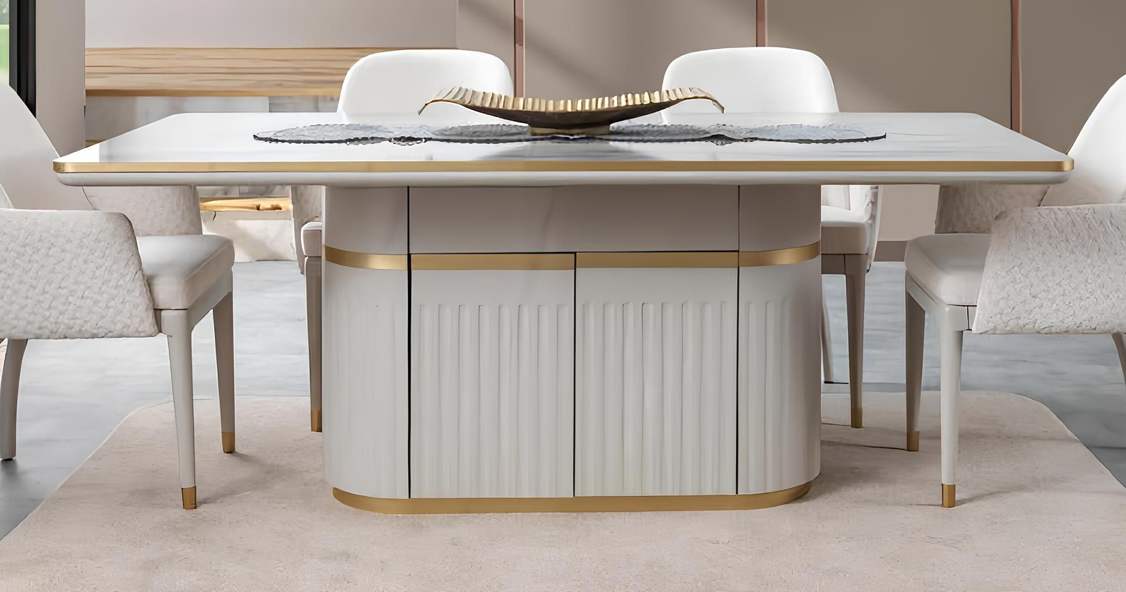 JVmoebel Esstisch Luxus Esstisch mit integriertem Stauraum und edlem Design (Esstisch), Made in Europa