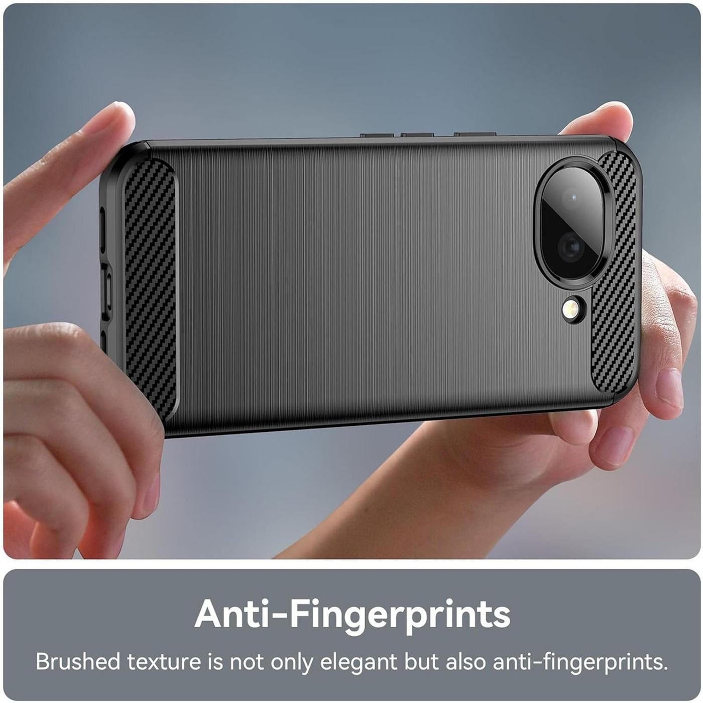 CoolGadget Handyhülle Carbon Handy Hülle für Google Pixel 10a 6,3 Zoll, robuste Telefonhülle Case Schutzhülle für Pixel 10a Hülle – Bild 4 von 5