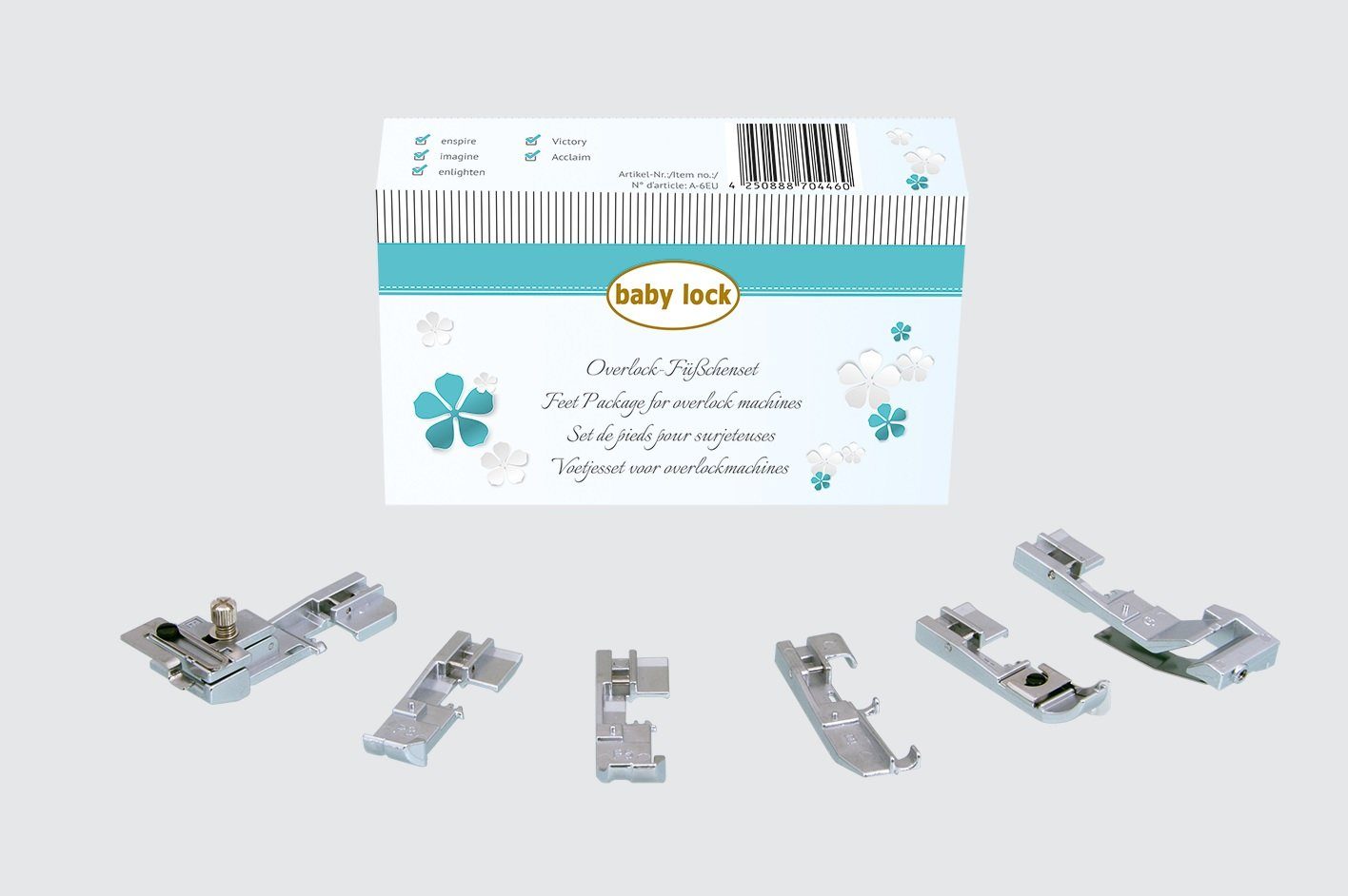 baby lock Nähmaschine Overlock-Füßchenset, 6-tlg.