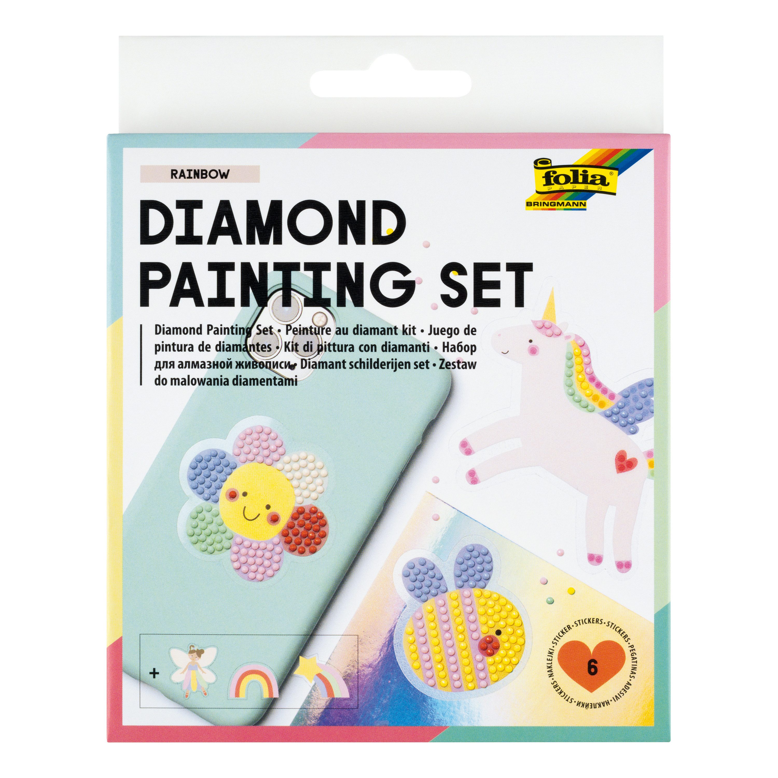 Malvorlage Diamond Sticker Set
