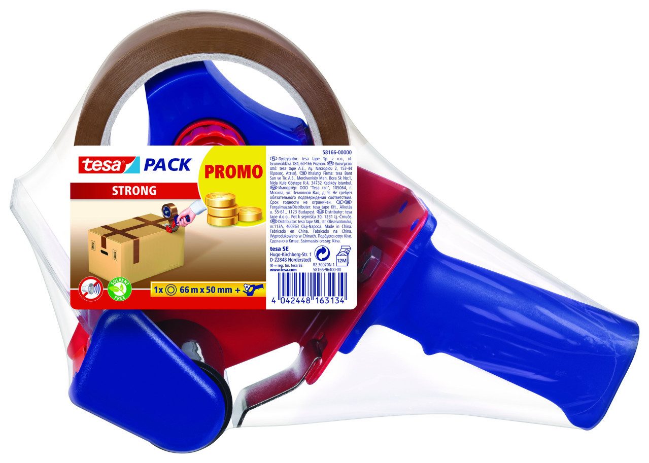 tesa Klebeband tesa Pack Strong 66 m x 50 mm, braun
