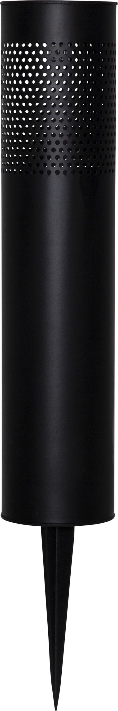 STAR TRADING LED Solarleuchte Wegeleuchte Blace, LED Solar Wegeleuchte,Blace', Dämmerungssensor, matt schwarz, H 39cm