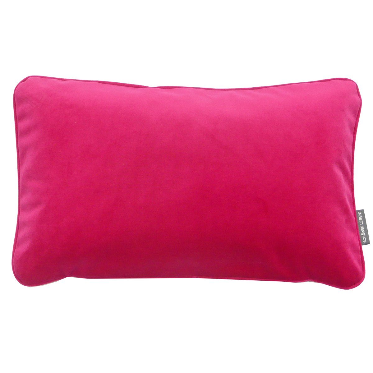 SCHÖNER LEBEN. Dekokissen SCHÖNER LEBEN. Samtkissen pink 30x50cm