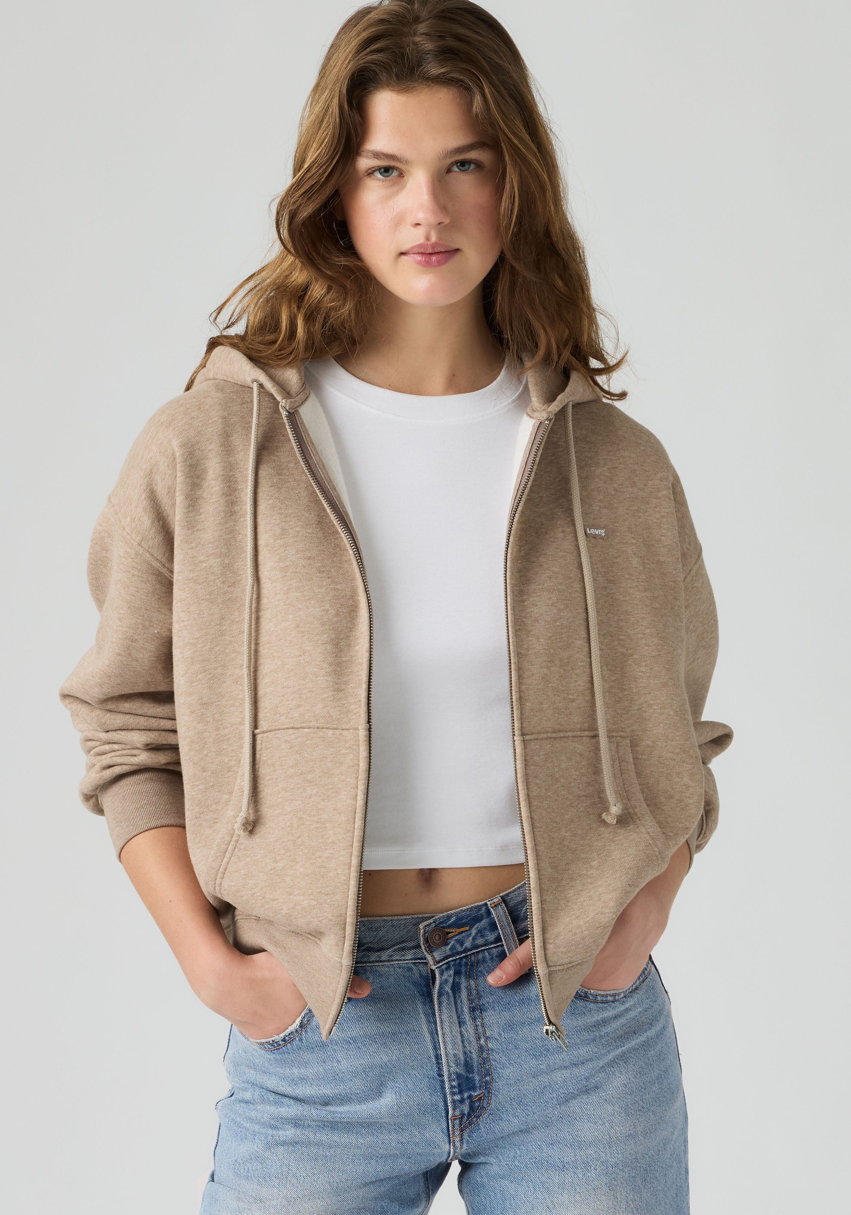 Levi's® Hoodie EVERYDAY FULL ZIP HOODIE SWEATSHIRT mit Logo Stickerei