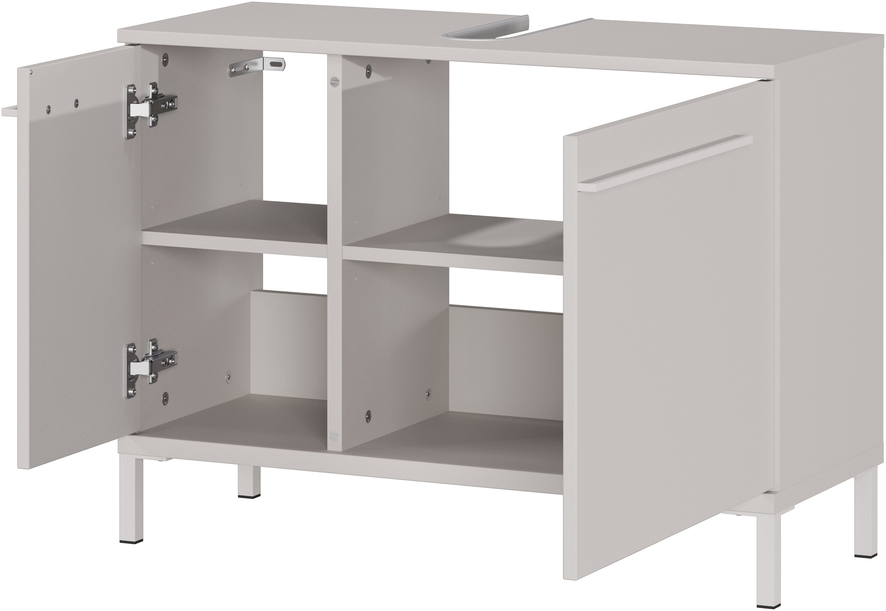 GERMANIA Waschbeckenunterschrank Waschbeckenunterschrank (1-St) Waschbeckenunterschrank mit Siphonausschnitt – Bild 5 von 5