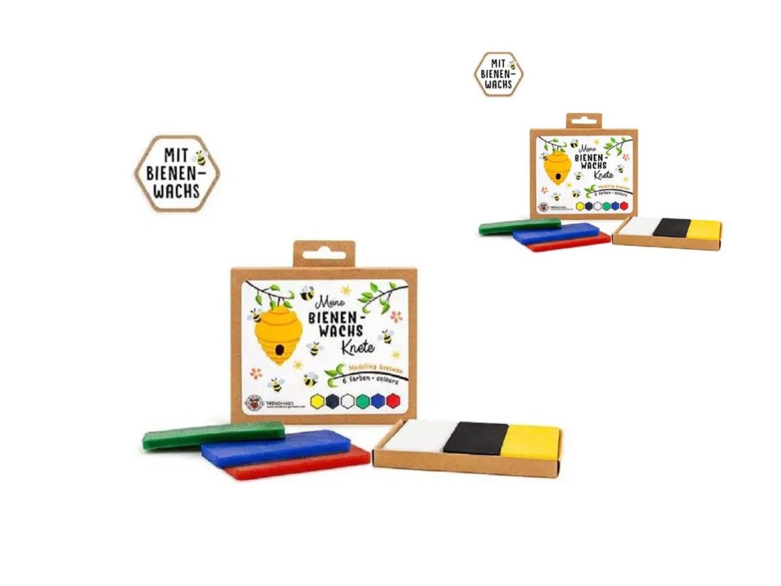LK Trend & Style Knete Bienenwachs-Knete 6er-Set (12-tlg), riecht besonders gut nach Bienenwachs