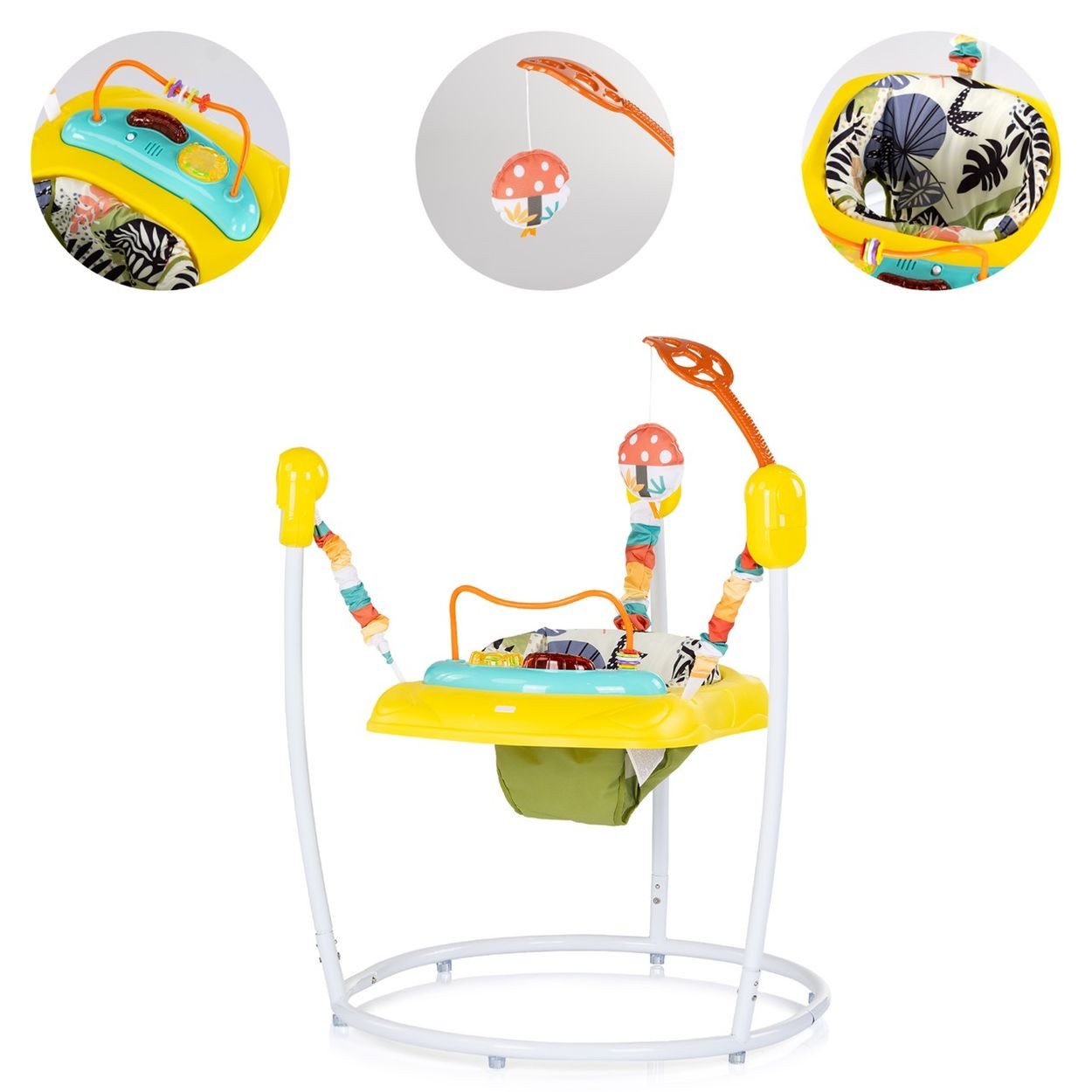 Chipolino Türhopser Hopser Jumpy Car Musik Licht, Hängespielzeug Musikpanel verstellbar