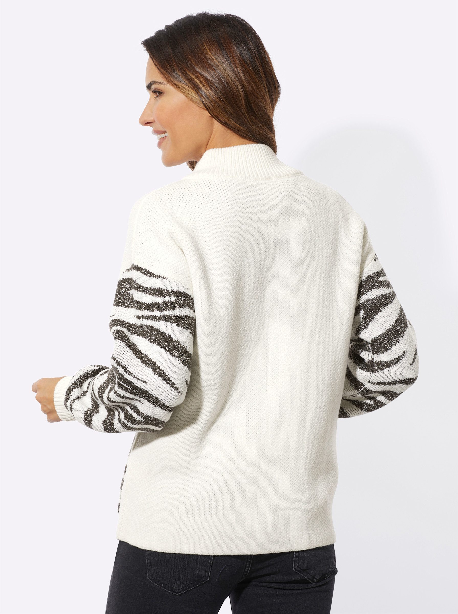 Sieh an! Strickjacke Jacquardstrickjacke . günstig online kaufen