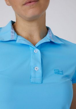 SPORTKIND Funktionsshirt Golf Poloshirt Damen & Mädchen hellblau