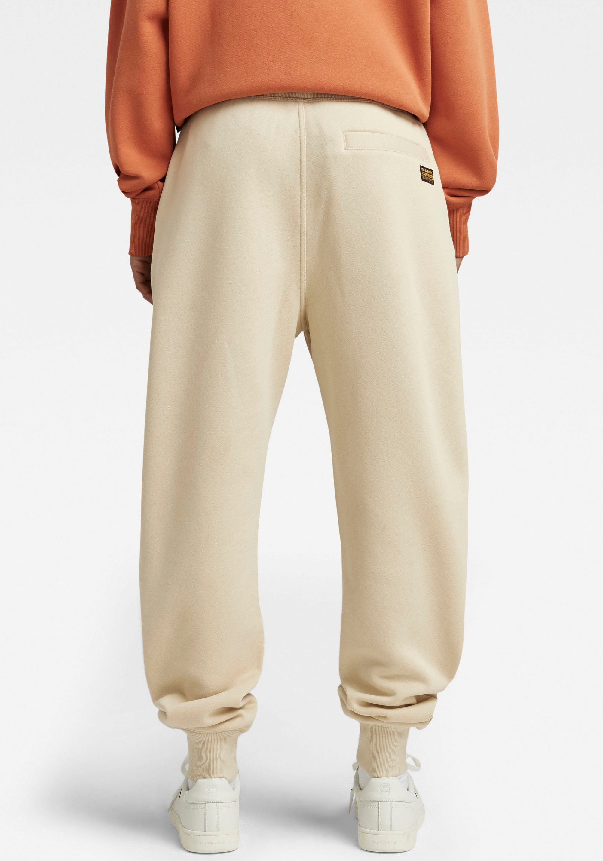 elastischen RAW Bund Sweatpants und Sweathose rice Tunnelzug brown core G-Star mit Premium 2.0