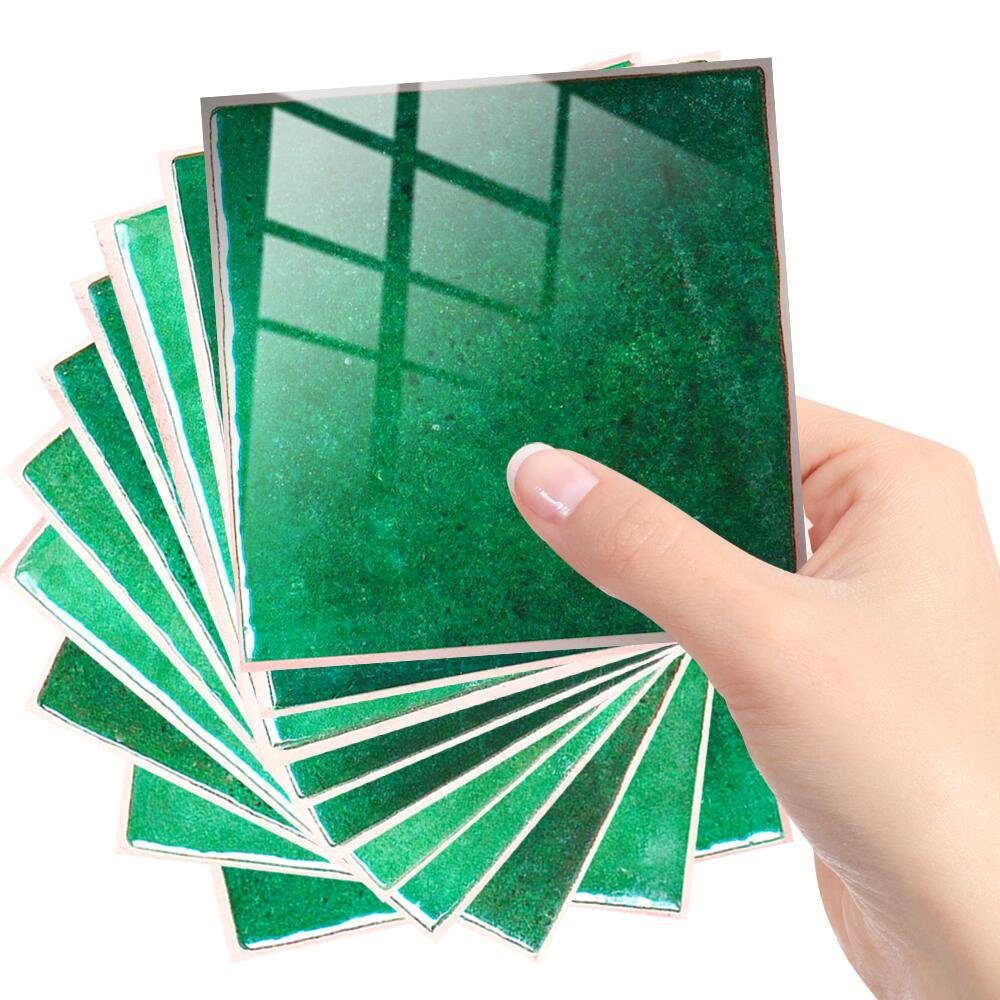 COOL-i ® Плиткаaufkleber, 10 Stück PVC selbstklebende, wasser- und ölabweisend, für Küche, Bad