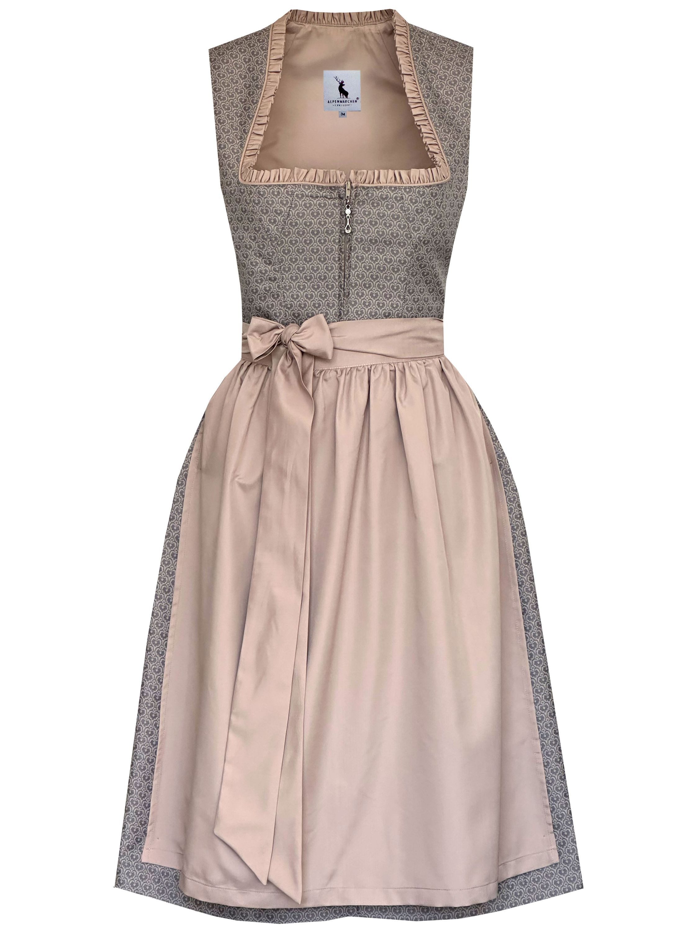 Alpenmärchen Dirndl Dirndl Liane in Grau - ALM1031