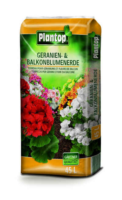Plantop Spezialerde Geranien- und Balkonblumenerde