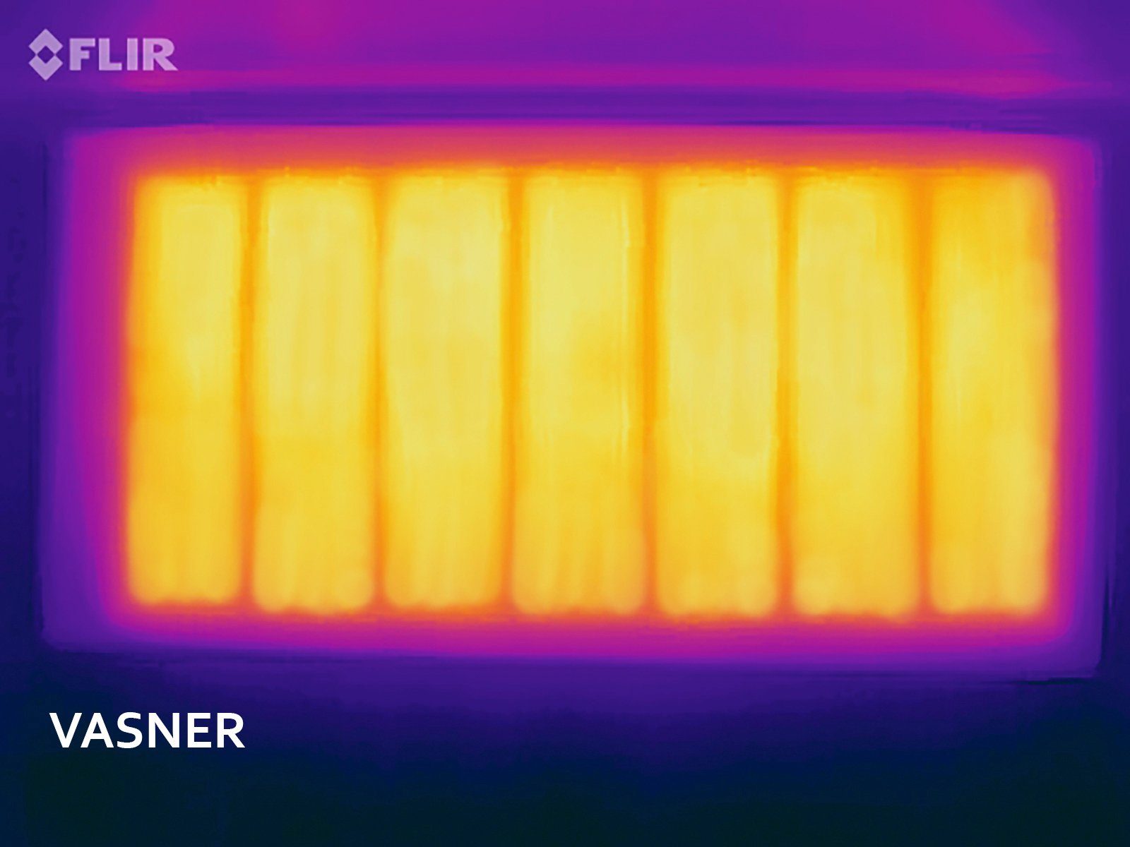 Vasner Infrarotheizung Zipris S, 600 W, Glas/Chrom, cm 110x60