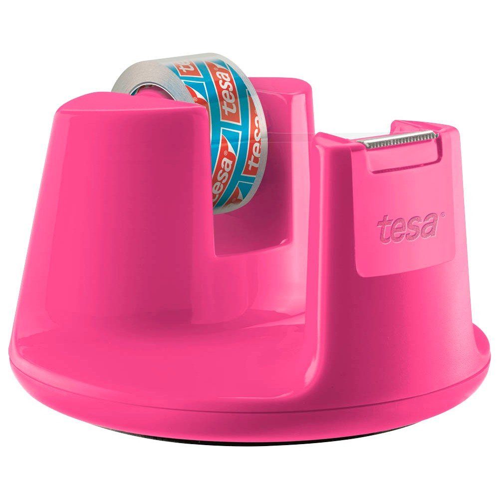 tesa Klebeband tesafilm® pink 53823 Compact Tischabroller