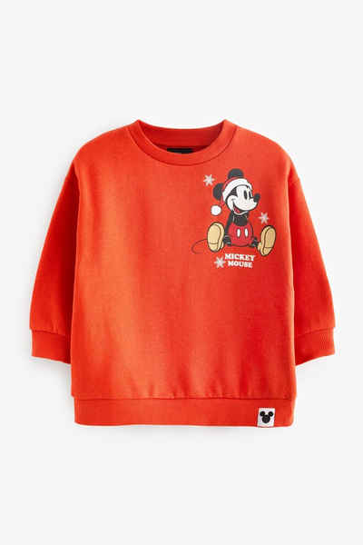 Next Sweatshirt Micky Maus Weihnachtspullover aus Jersey (1-tlg)