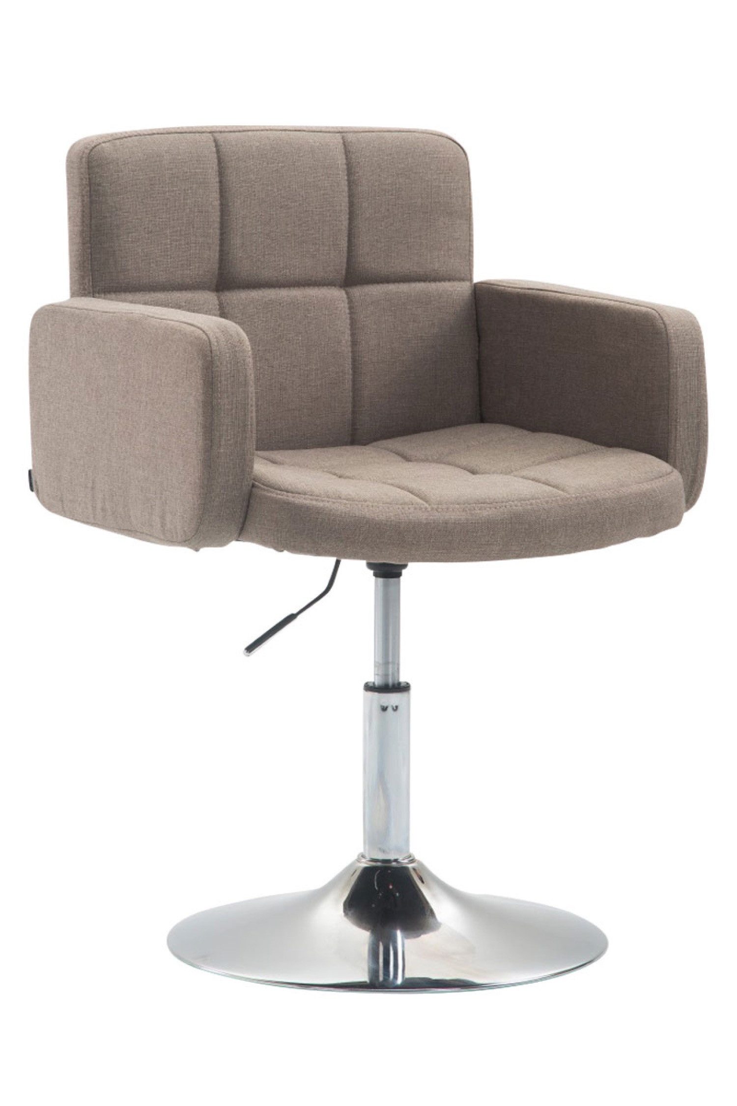 TPFLiving Loungesessel Lausanne (Moderner Loungesessel mit angenehmer Polsterung und Rückenlehne, Komfortable Polsterung für entspanntes Sitzen), Maße (TxBxH): 44 x 46 x 89cm - Farbe: taupe