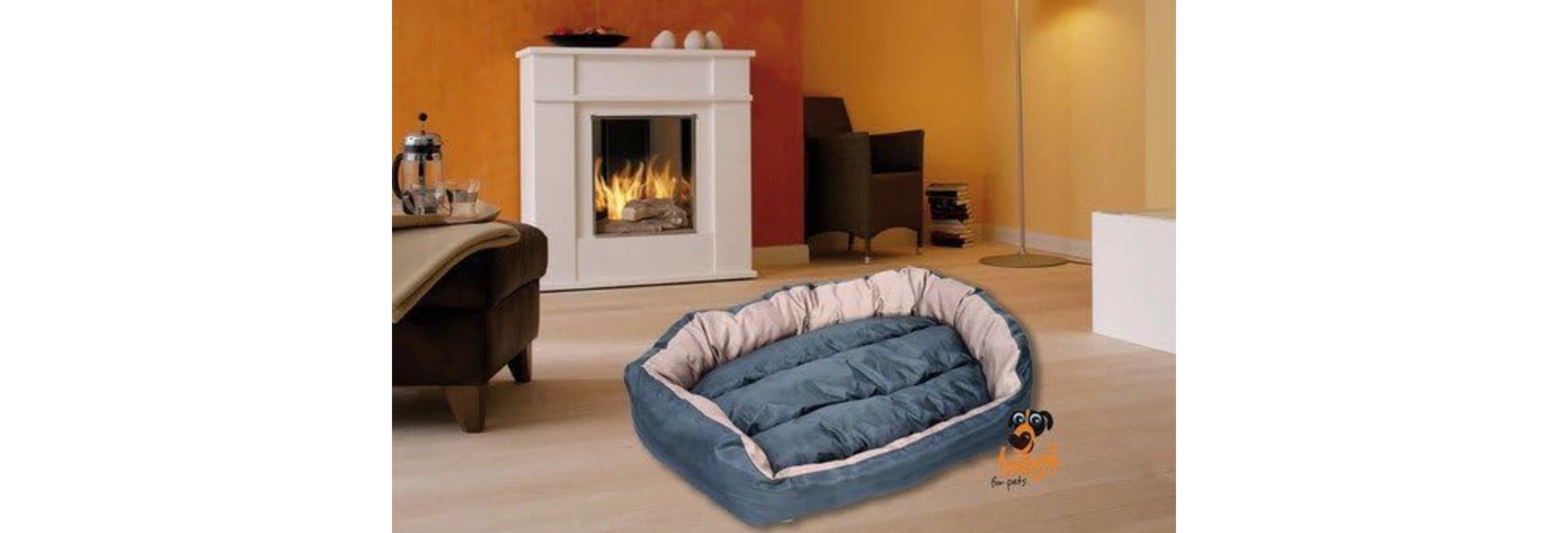 Best for Pets Bett Orthopädisches Hundebett Ortho-Medic VISCO Deluxe (Hundebett, 1-tlg., 1-teilig), kratzfester gummierter Bezug, abnehmbarer waschbarer Bezug