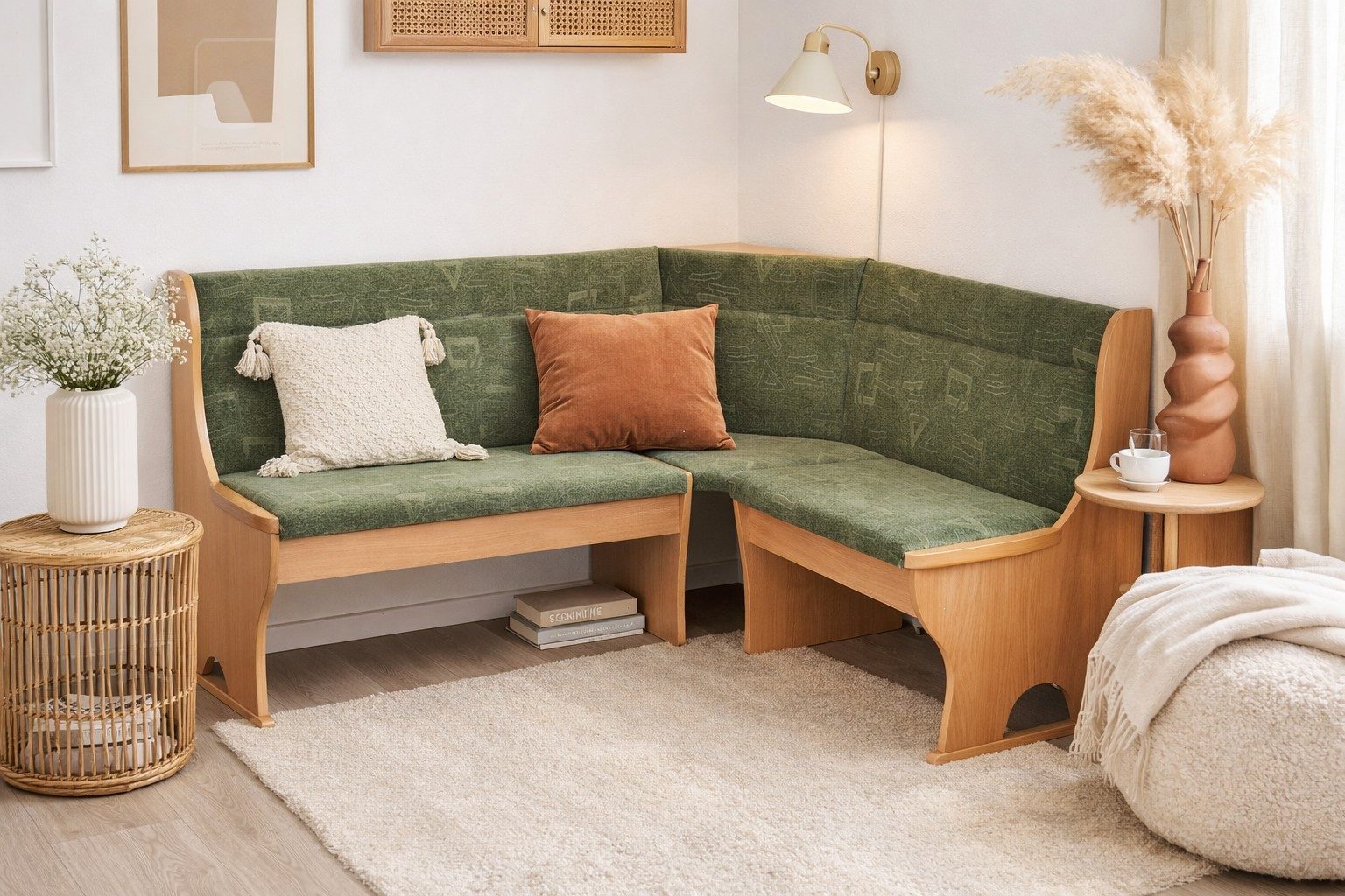 moebel-direkt-online Eckbank Truheneckbank 165x125 cm Stellmaß