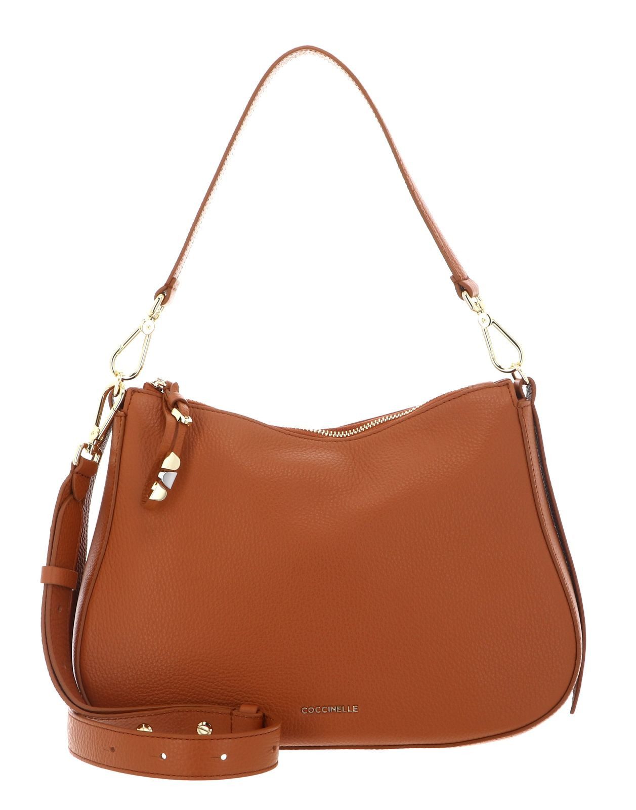 COCCINELLE Schultertasche Shoulderbag, aus echtem Rindsleder