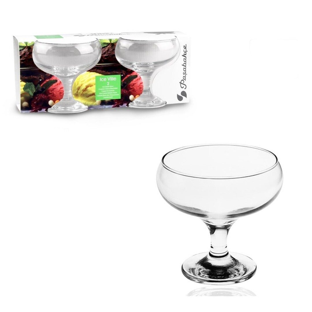 Pasabahce Eisschale Eisbecher 200ml Schale Dessertbecher Eisgläser Sorbet Nachtisch, Glas, (6-tlg)