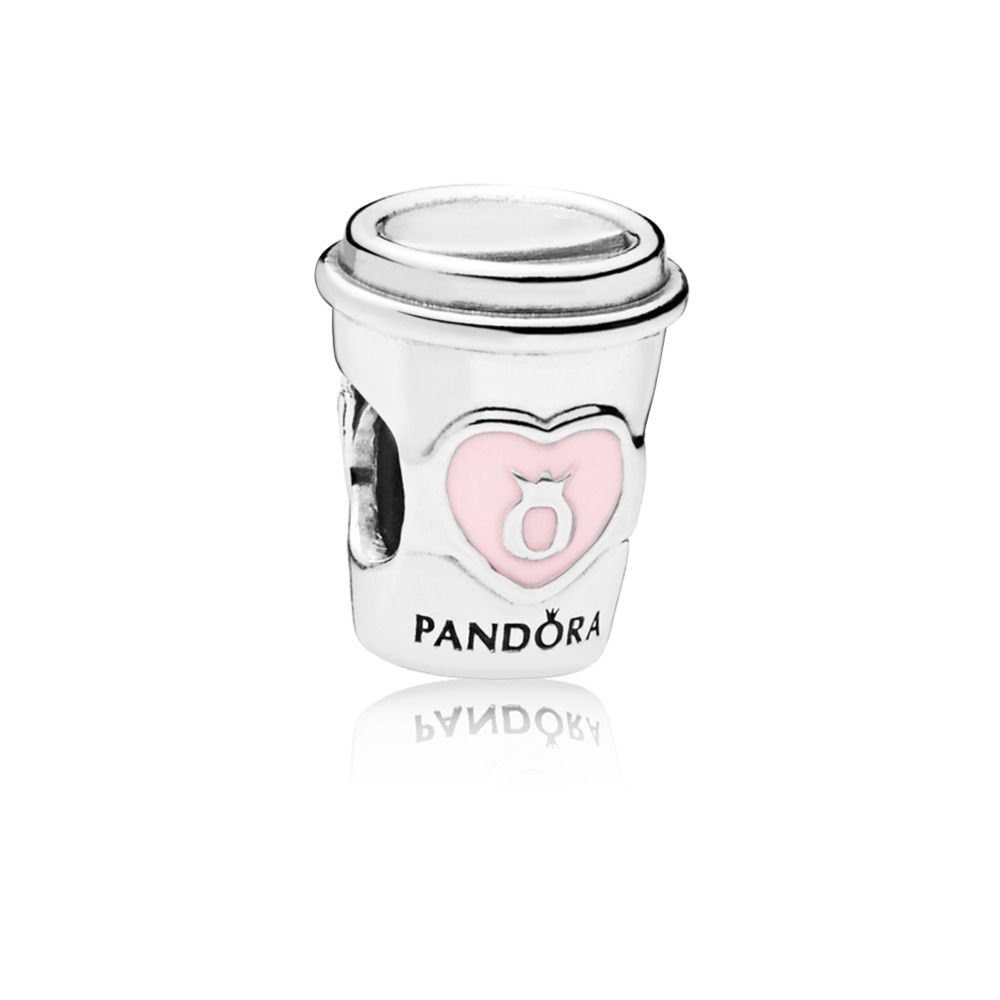 Pandora Charm-Einhänger Pandora 797185EN160 Charm Drink To Go Silber