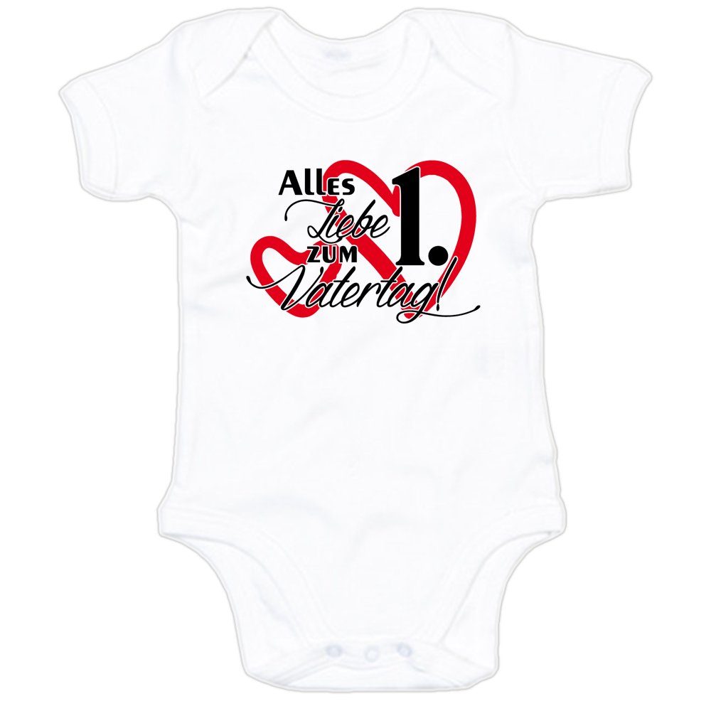 G-graphics Kurzarmbody Alles Liebe zum 1. Vatertag! Baby Body mit Spruch / Motiv / Aufdruck • zum Vatertag